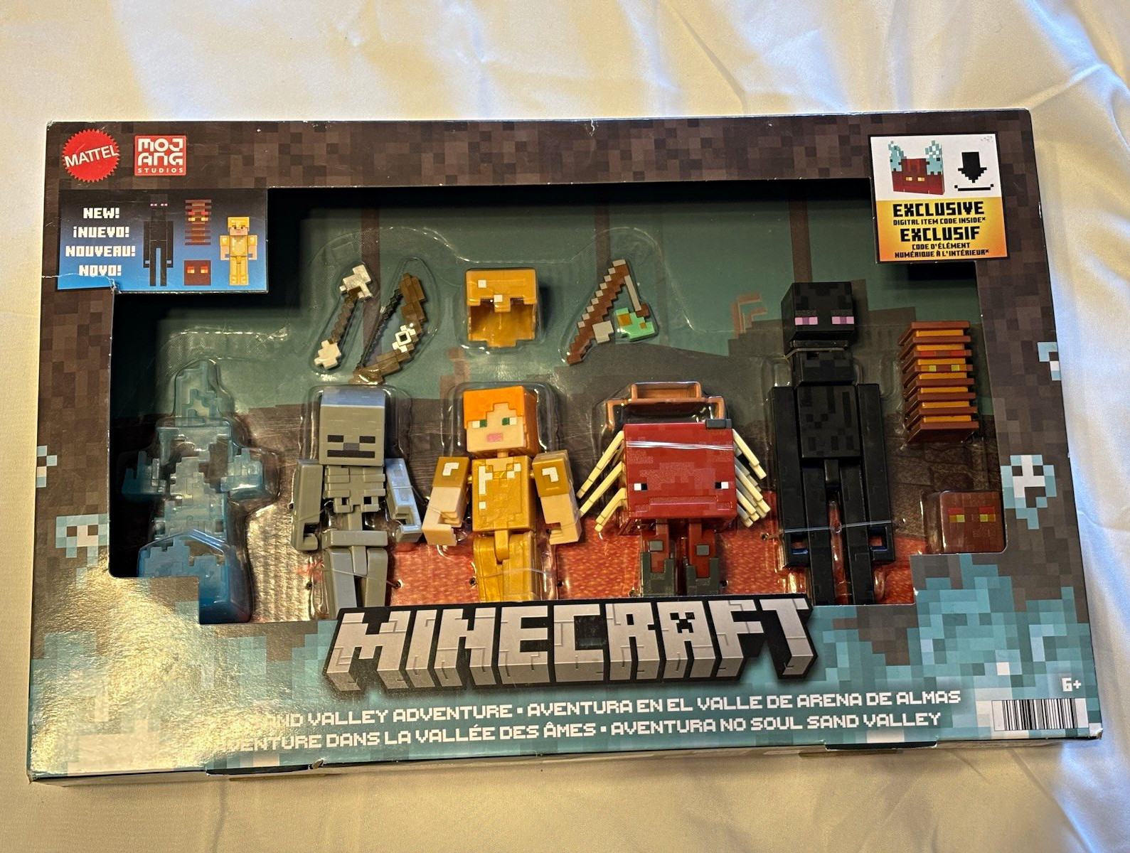 Mattel Minecraft Soul Sand Valley Adventure Exclusive 6-Figure Set w/ Sword Mattel Minecraft Soul Sand Valley Adventure Exclusive 6-Figure Set w/ Sword