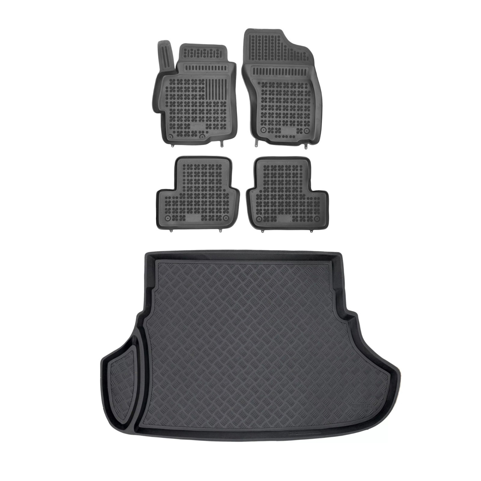 RezawPlast Floor Mats for Mitsubishi Lancer Sedan 2008–2017 PE Trunk Mat Durable