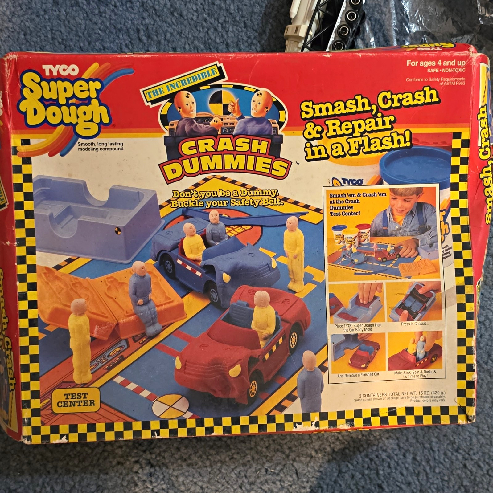 vintage 1991 Tyco Crash Dummies Super Dough Smash, Crash & Repair CIb vintage 1991 Tyco Crash Dummies Super Dough Smash, Crash & Repair CIb