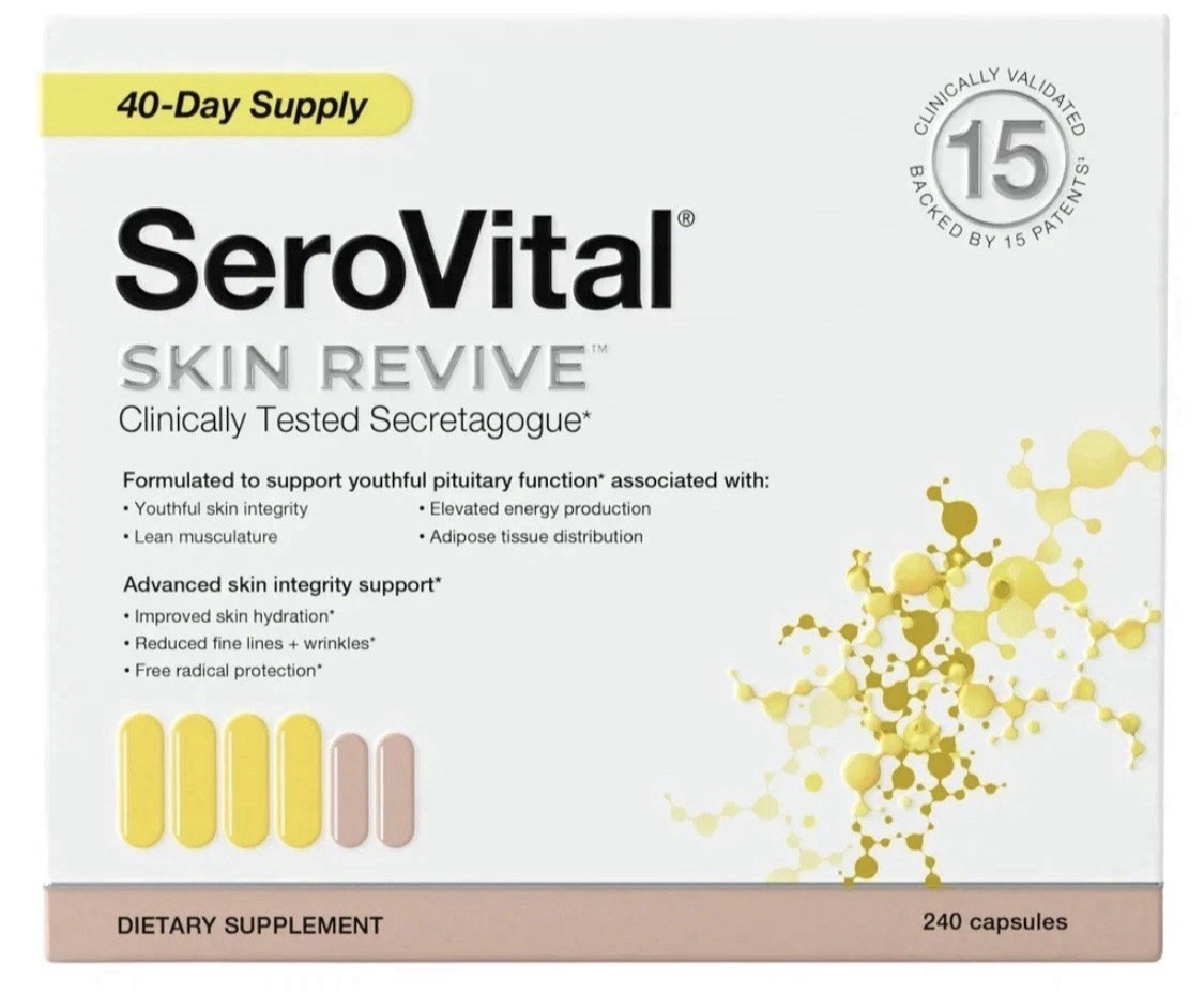 NEW SeroVital Skin Revive 240-capsules 40 Days Supply  Dietary Supplements