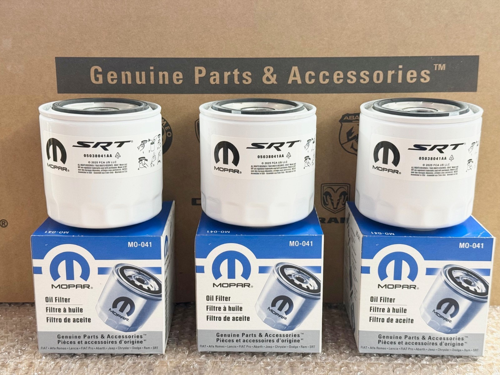 DODGE CHRYSLER SRT SRT8 MOPAR PERFORMANCE OIL FILTER SET 5.7 6.1 6.2 6.4 8.4