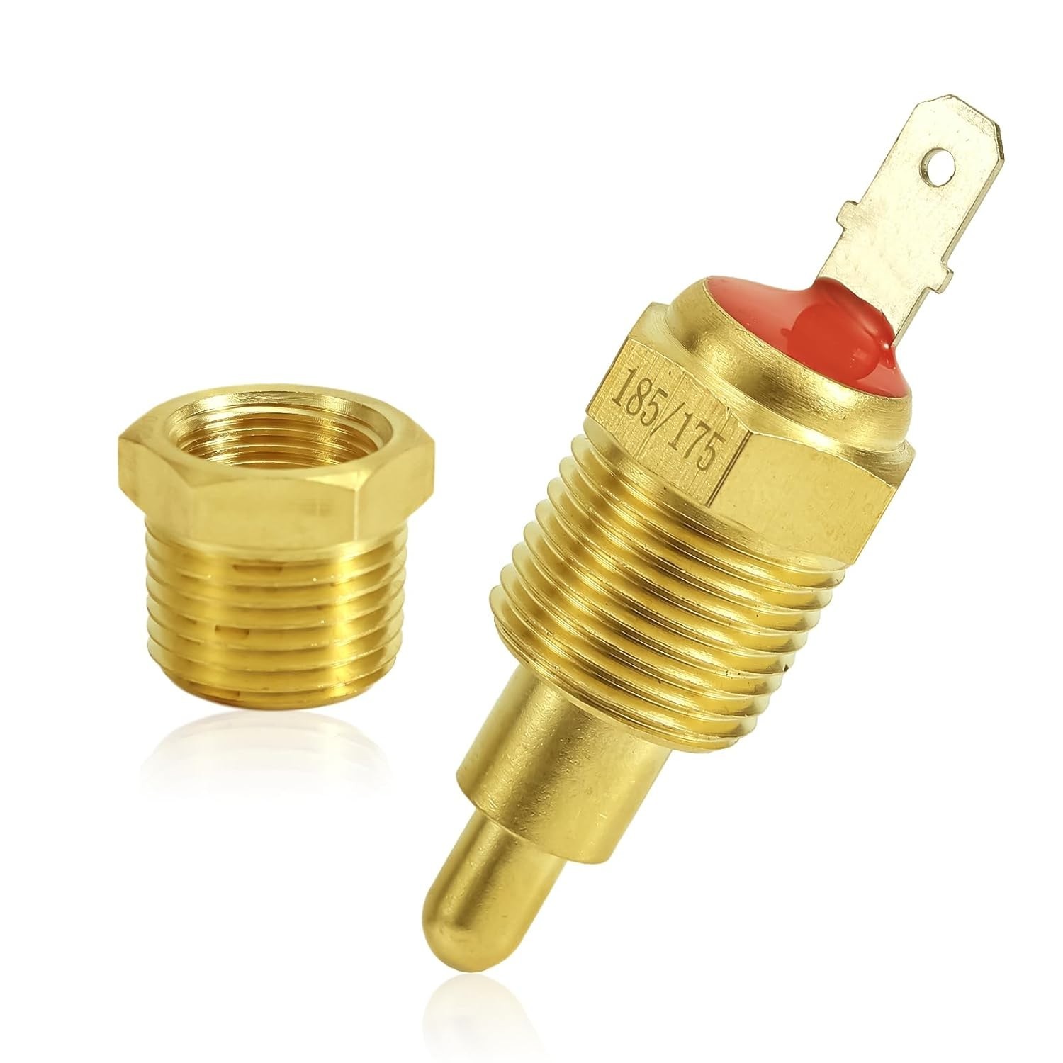 Cooling Fan Thermostat Switch, 185 to 175 Degree Car Radiator AC Fan Switch Cooling Fan Thermostat Switch, 185 to 175 Degree Car Radiator AC Fan Switch