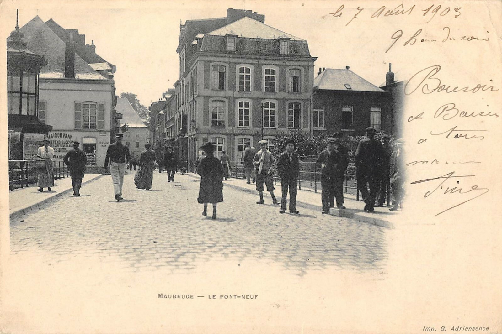 Old postcard 59 Maubeuge Le Pont NEW Old postcard 59 Maubeuge Le Pont NEW