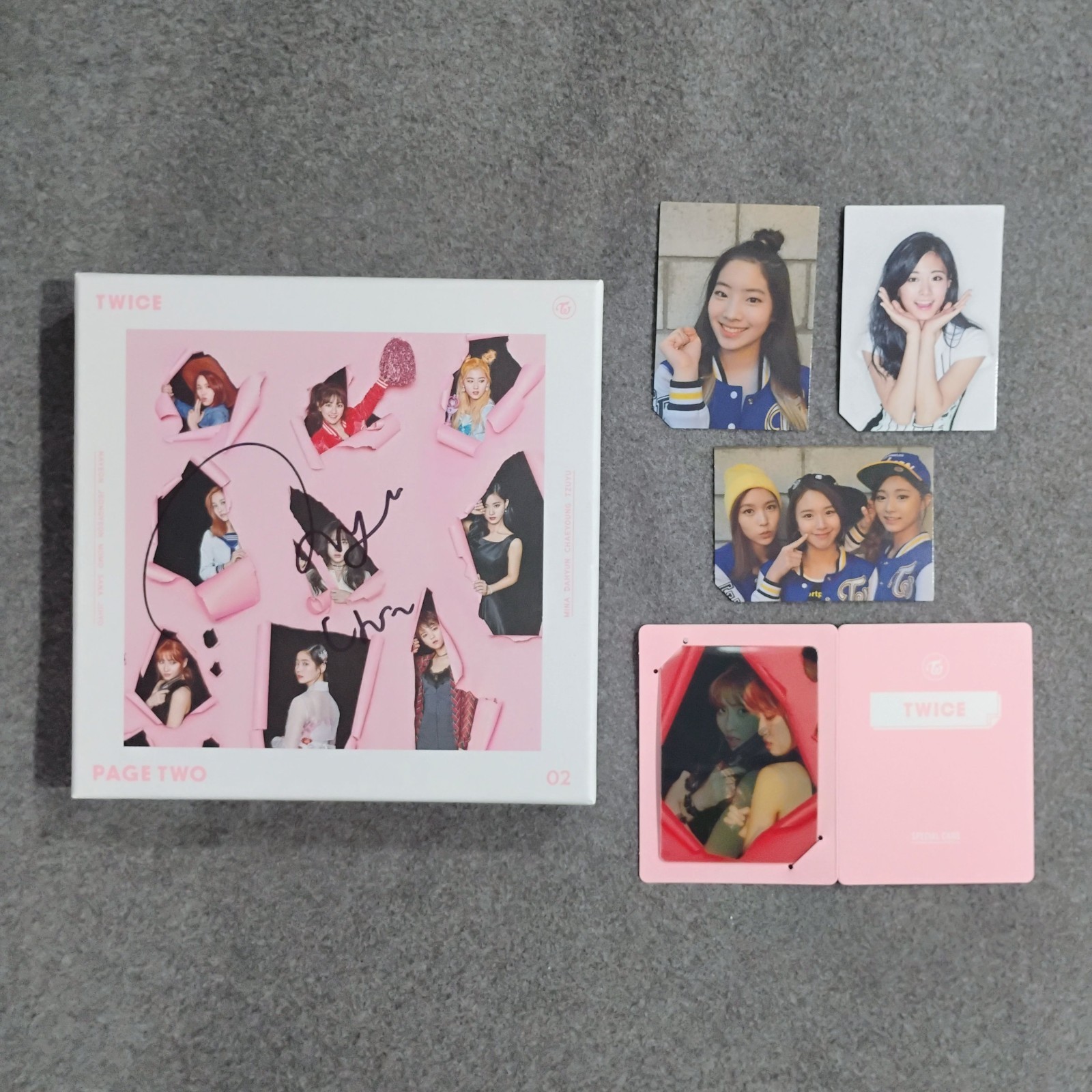 [SIGNED] TWICE Page Two (Pink Ver) (2016) Nayeon Autographed with inclusions