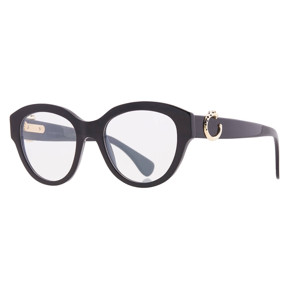 Cartier Panthere de Cartier Demo Oval Ladies Eyeglasses CT0567O 001 51