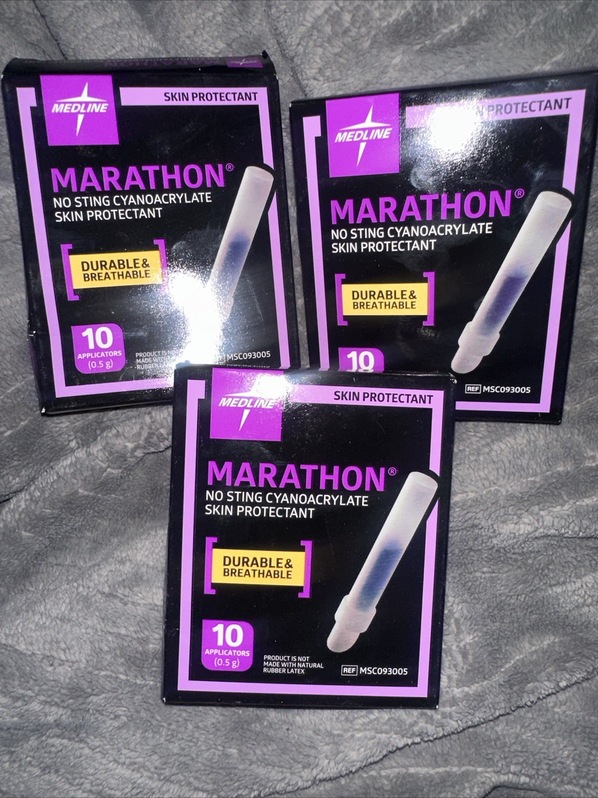 Medline MSC093005 Marathon Liquid Skin Protectant Bandage - 3 Boxes