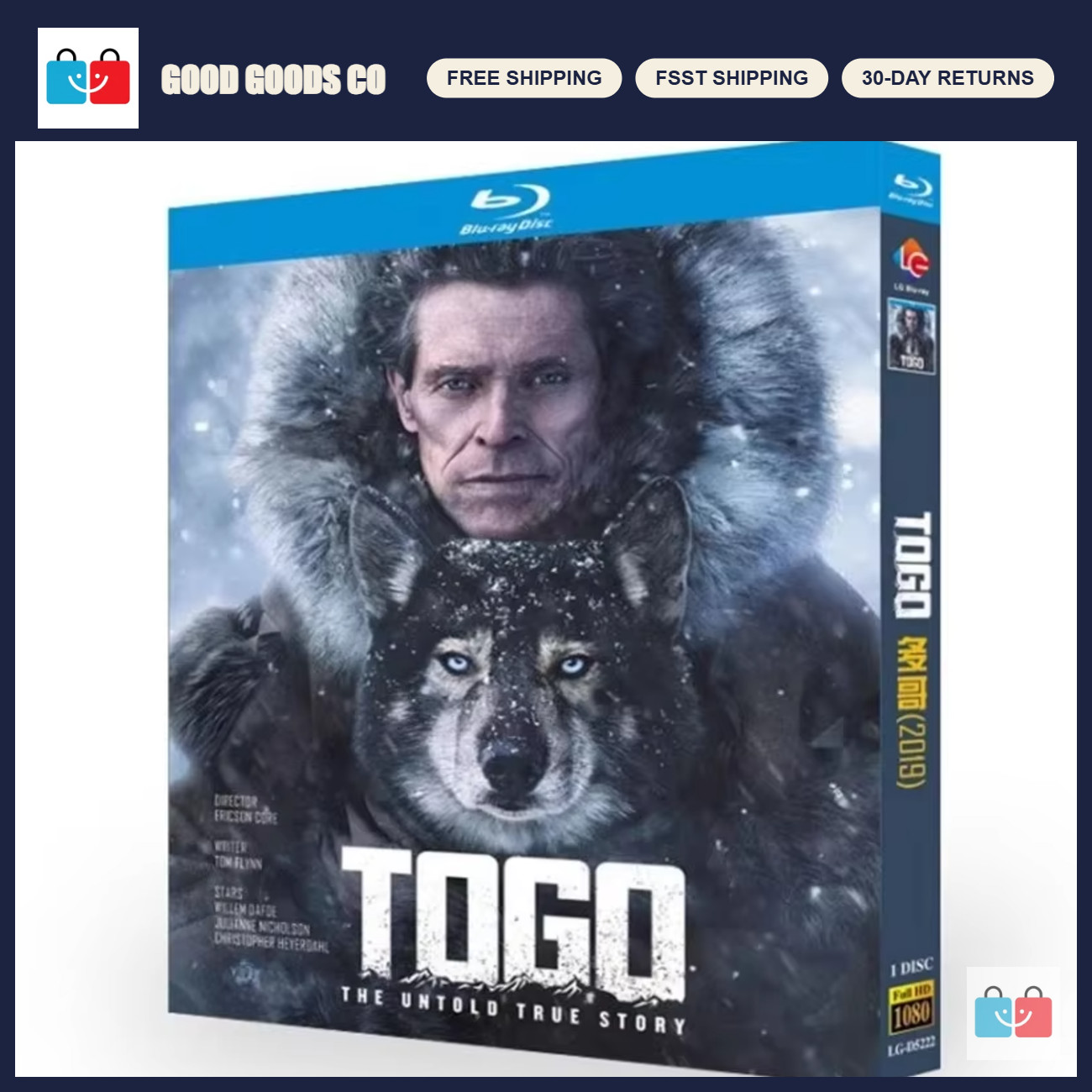 Togo 2019 Blu-ray Disc - Adventure Drama Movie, HD Quality, Collector\'s Edition