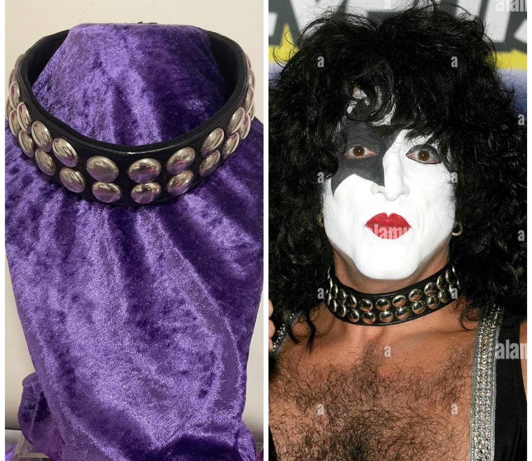 KISS Stage Worn Costume Paul Stanley Choker Photo Shoot Worn Symphony Alive IV KISS Stage Worn Costume Paul Stanley Choker Photo Shoot Worn Symphony Alive IV