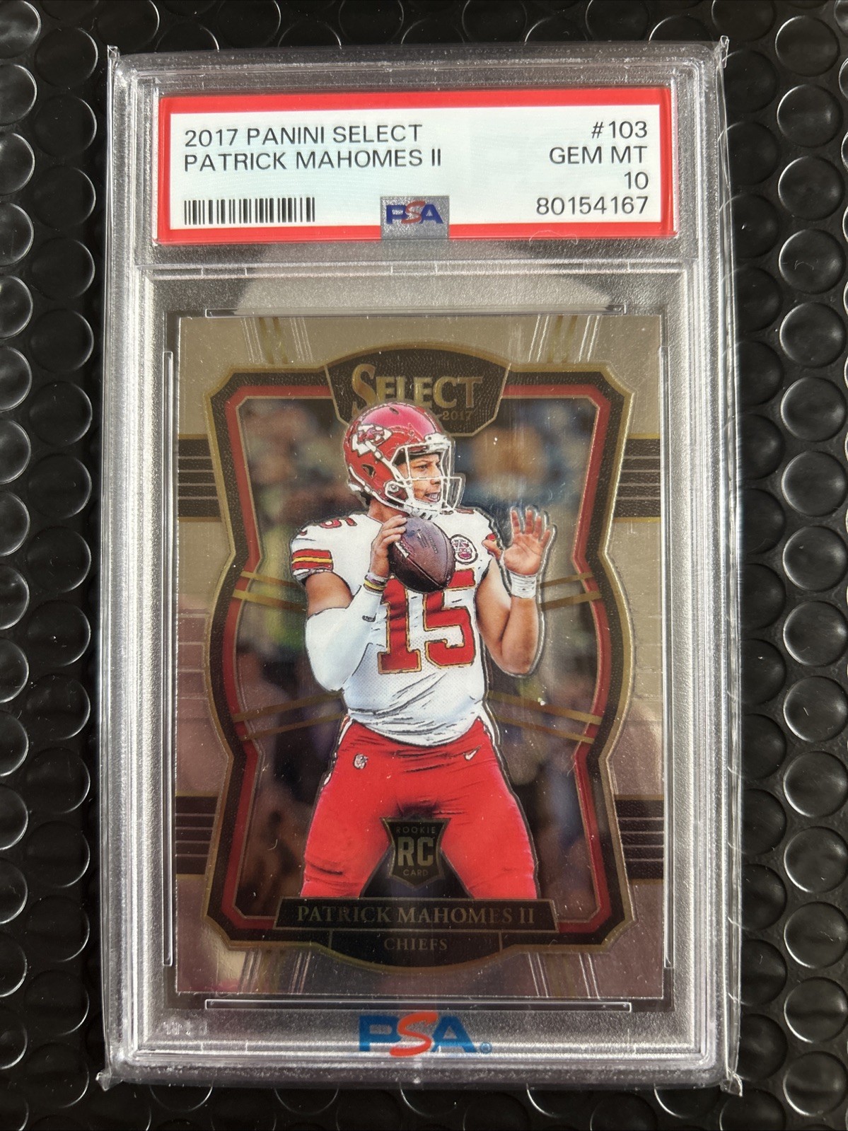 Patrick Mahomes II 2017 Panini Select # 103 PSA 10 Gem Mint Rookie Card Patrick Mahomes II 2017 Panini Select # 103 PSA 10 Gem Mint Rookie Card