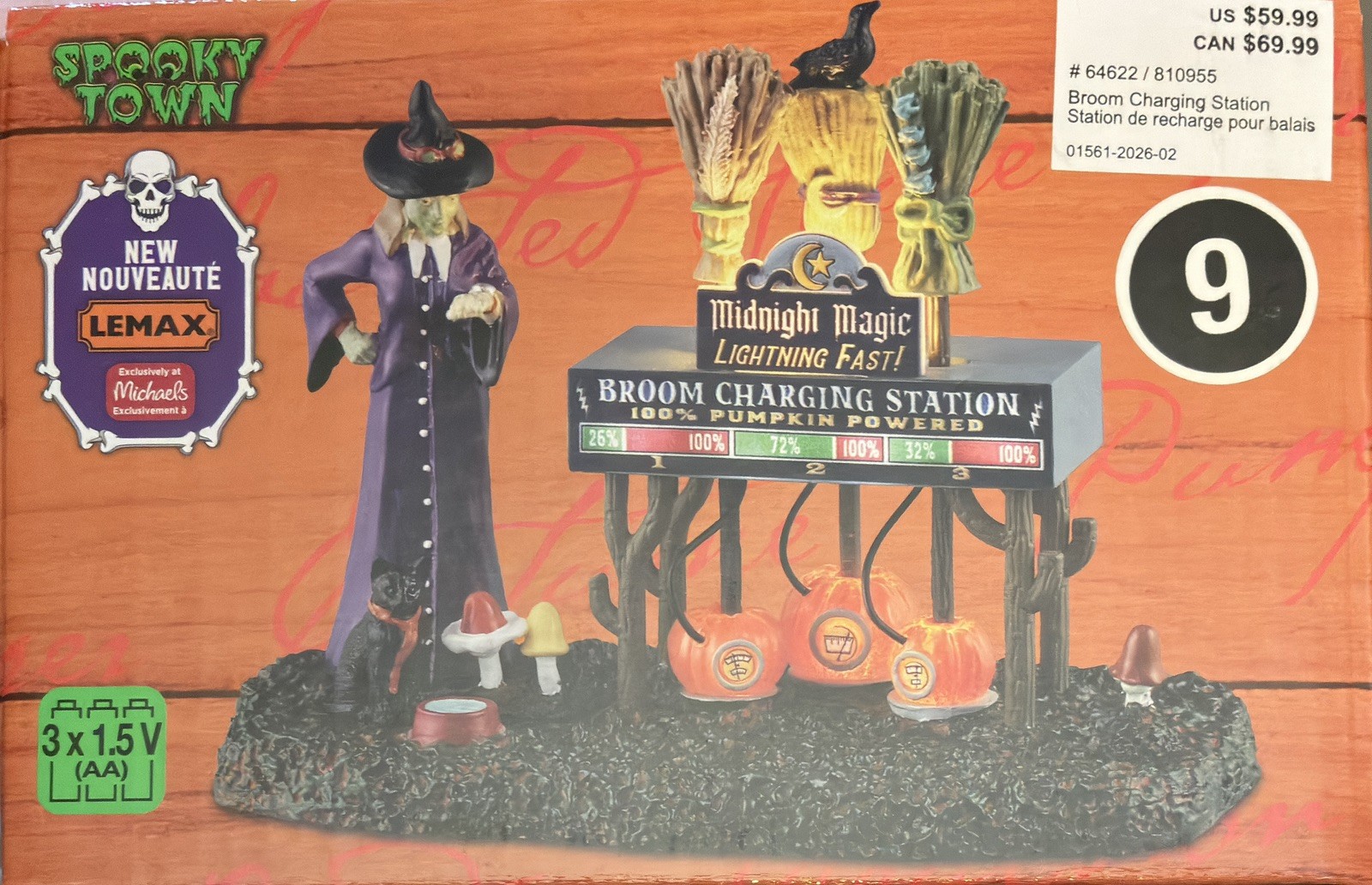 Lemax Spooky Town Broom Charging Station Lighted Halloween Village Accent Lemax Spooky Town Broom Charging Station Lighted Halloween Village Accent