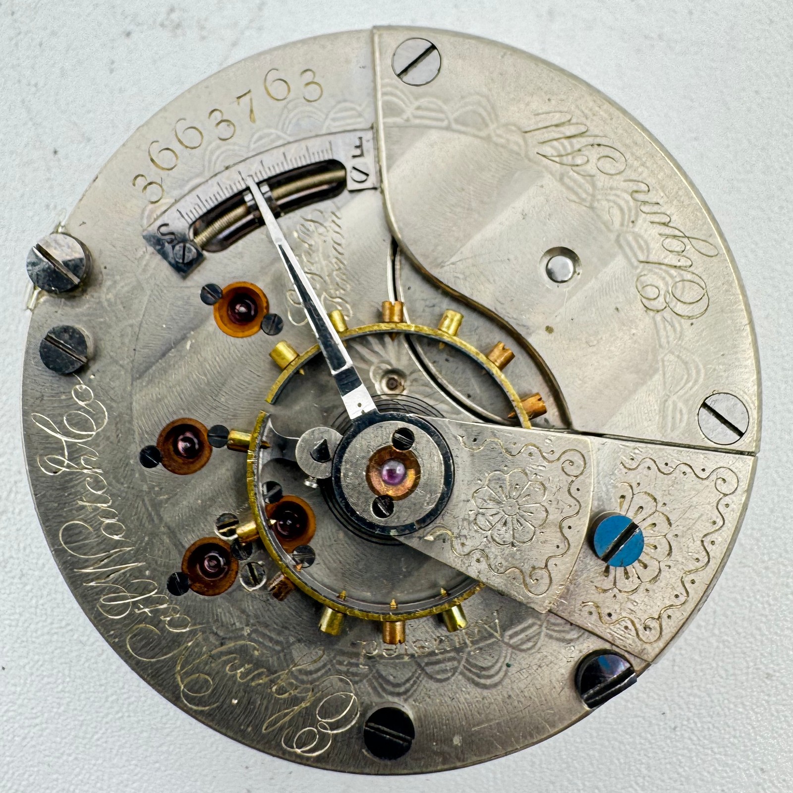 Antique 18s 1890 Elgin H. H. Taylor 15J Hunter Railroad Pocket Watch Movement 33 Antique 18s 1890 Elgin H. H. Taylor 15J Hunter Railroad Pocket Watch Movement 33