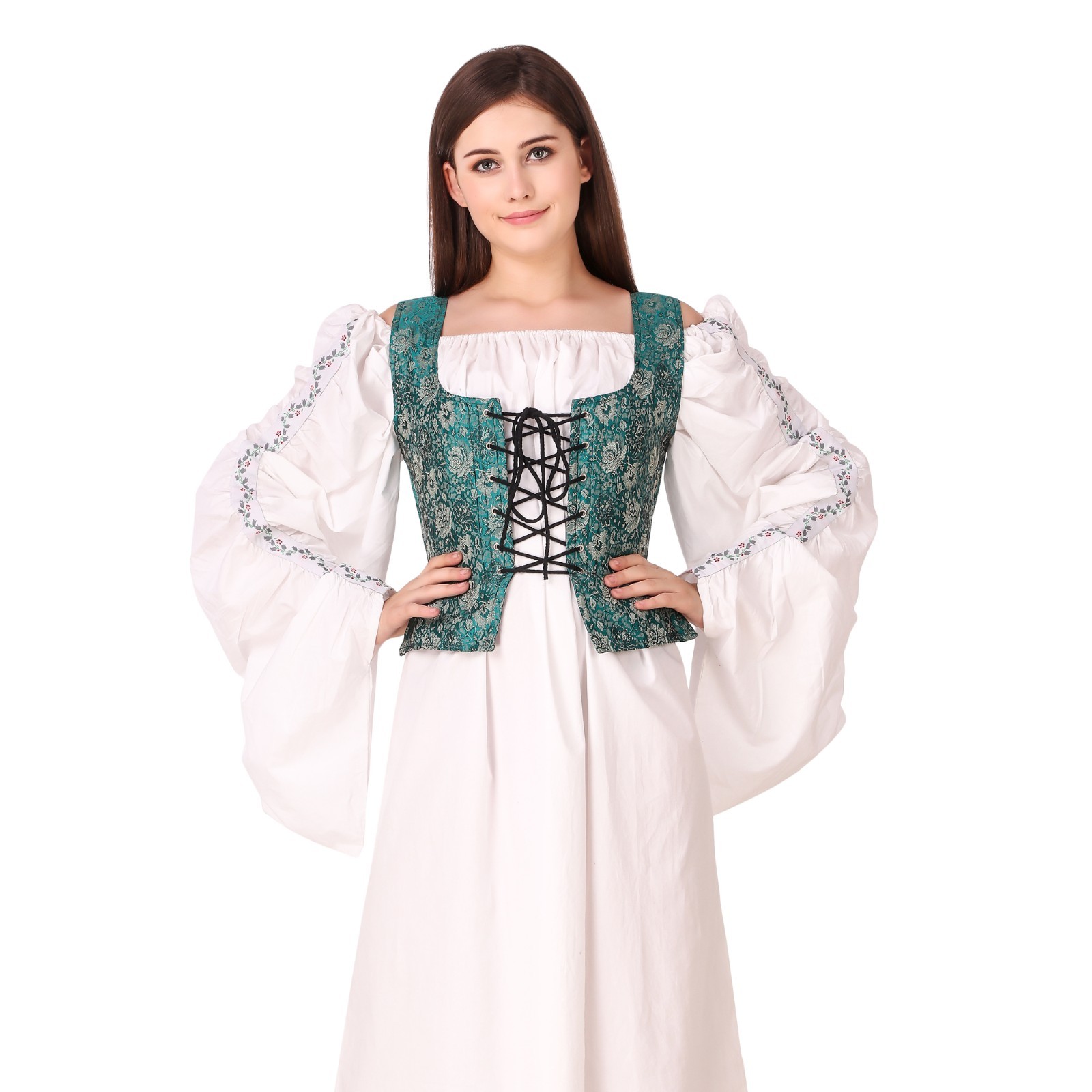 Medieval Wench Pirate Renaissance Costume Reversible Peasant Brocade Bodice Medieval Wench Pirate Renaissance Costume Reversible Peasant Brocade Bodice