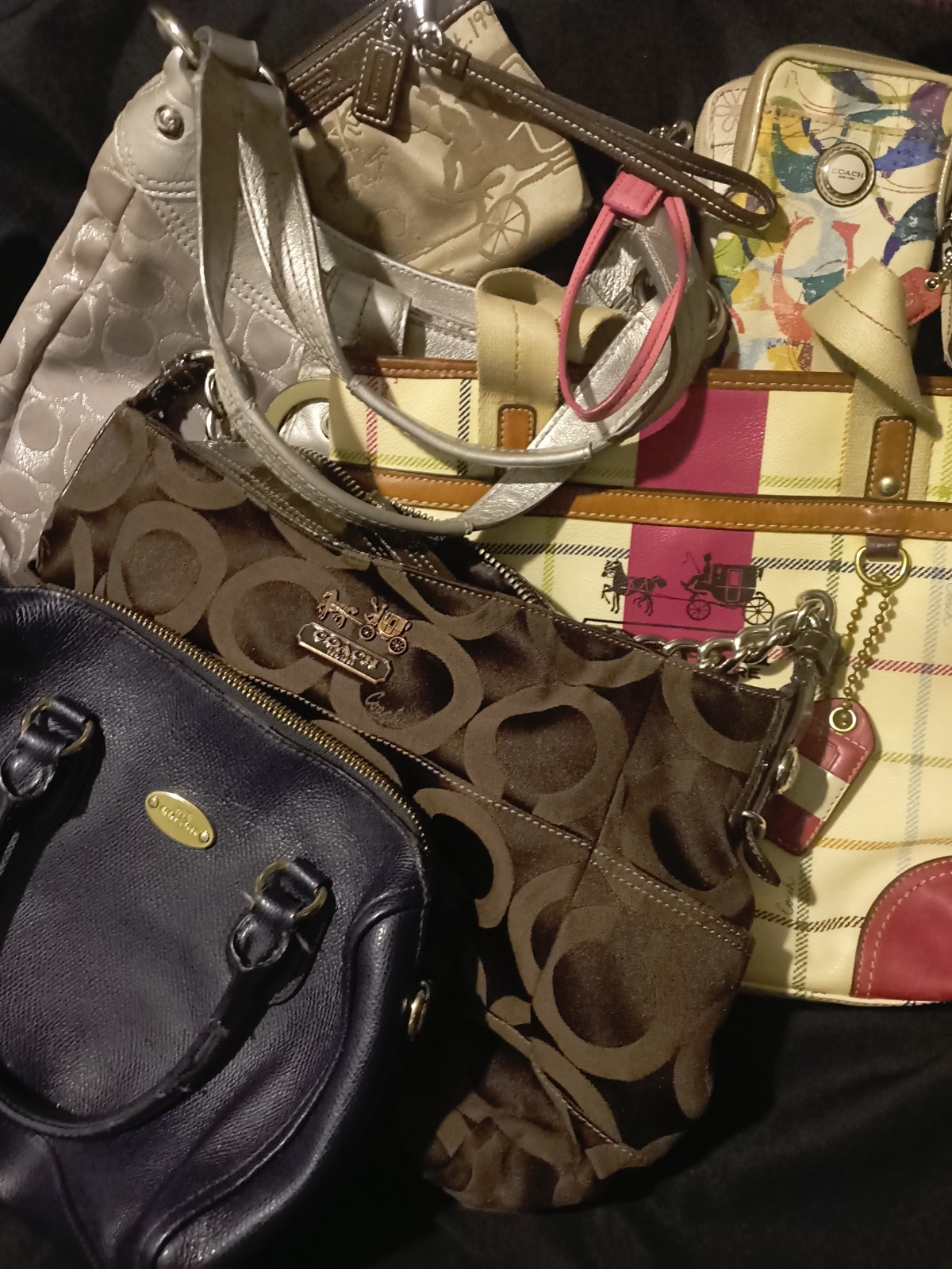 Coach Handbag Lot Women 7pc Bundle Vintage Y2K As-Is Hobos Tattersall Coach Handbag Lot Women 7pc Bundle Vintage Y2K As-Is Hobos Tattersall