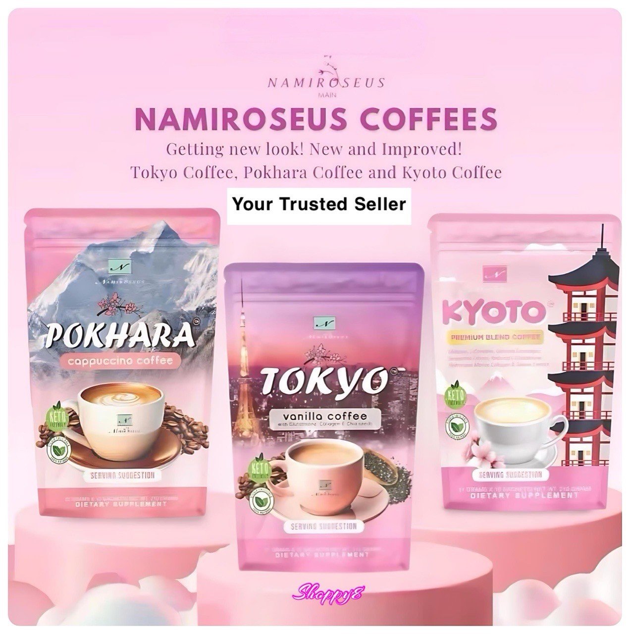 Namiroseus KYOTO + POKHARA + TOKYO Premium Blend Coffee