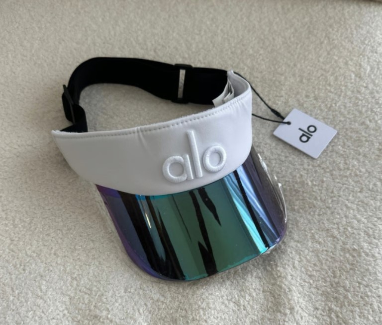 Alo Yoga Airlift Solar Visor Hat White Sun Visor One Size NWT