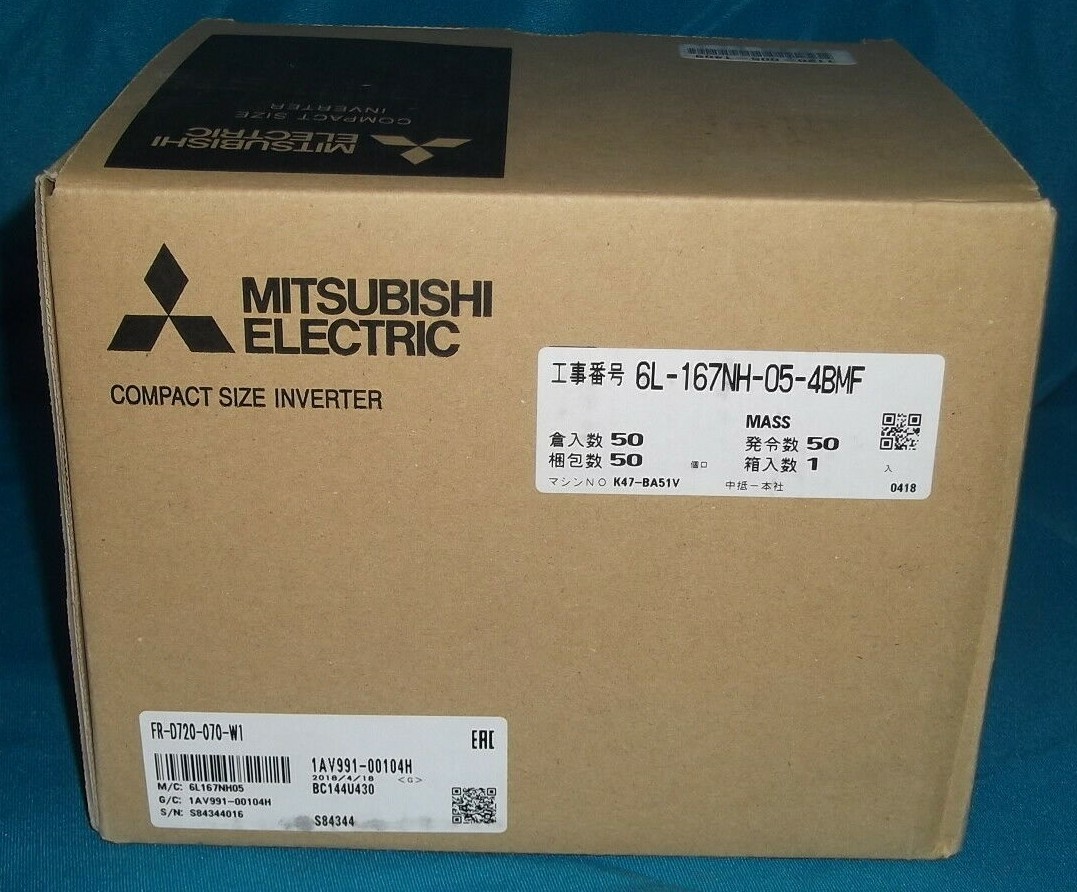 MITSUBISHI ELECTRIC FR-D720-070-W1 COMPACT SIZE INVERTER NIB MITSUBISHI ELECTRIC FR-D720-070-W1 COMPACT SIZE INVERTER NIB