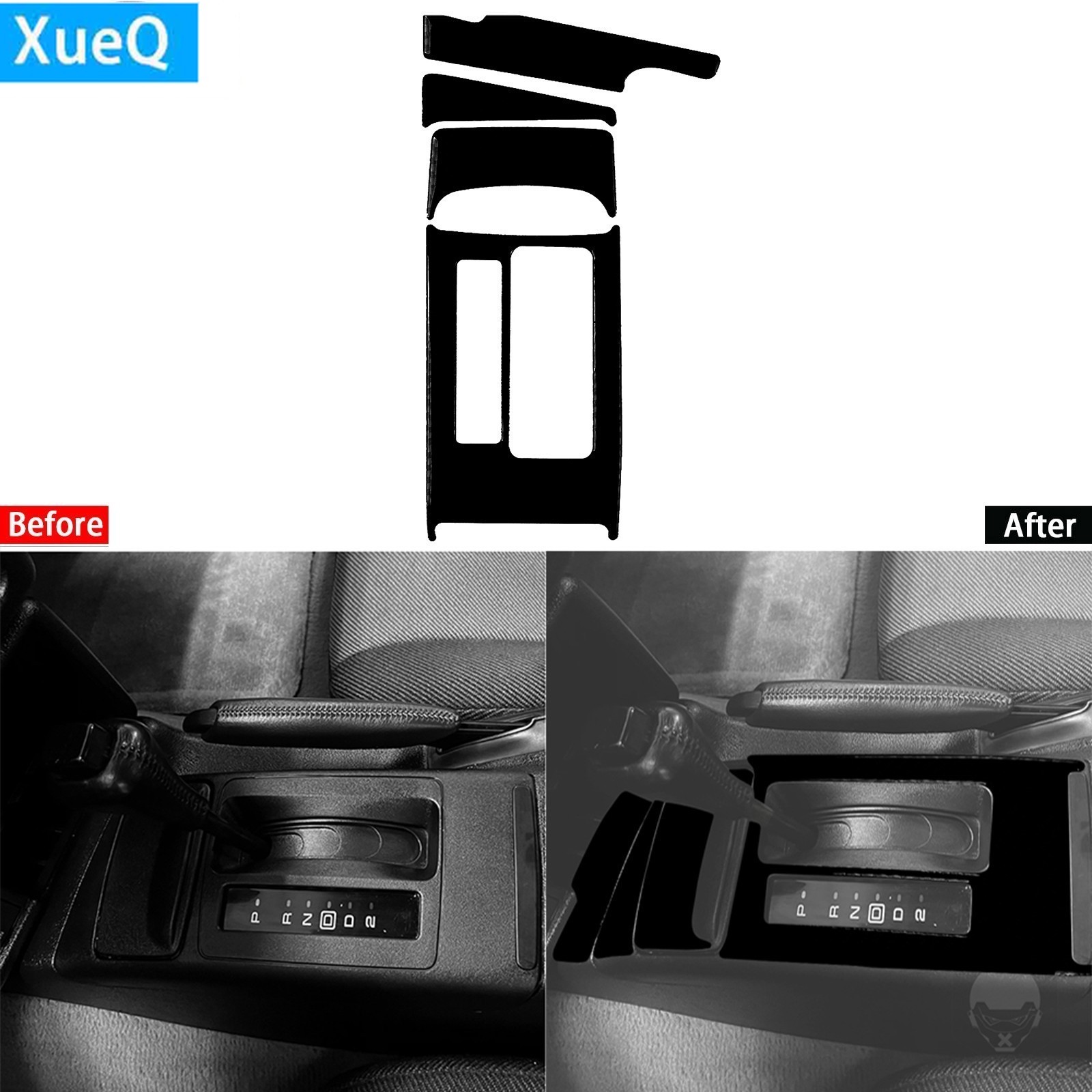 4x Glossy Piano Black Console Gear Shift Panel Cover For Chevrolet Camaro 93-96