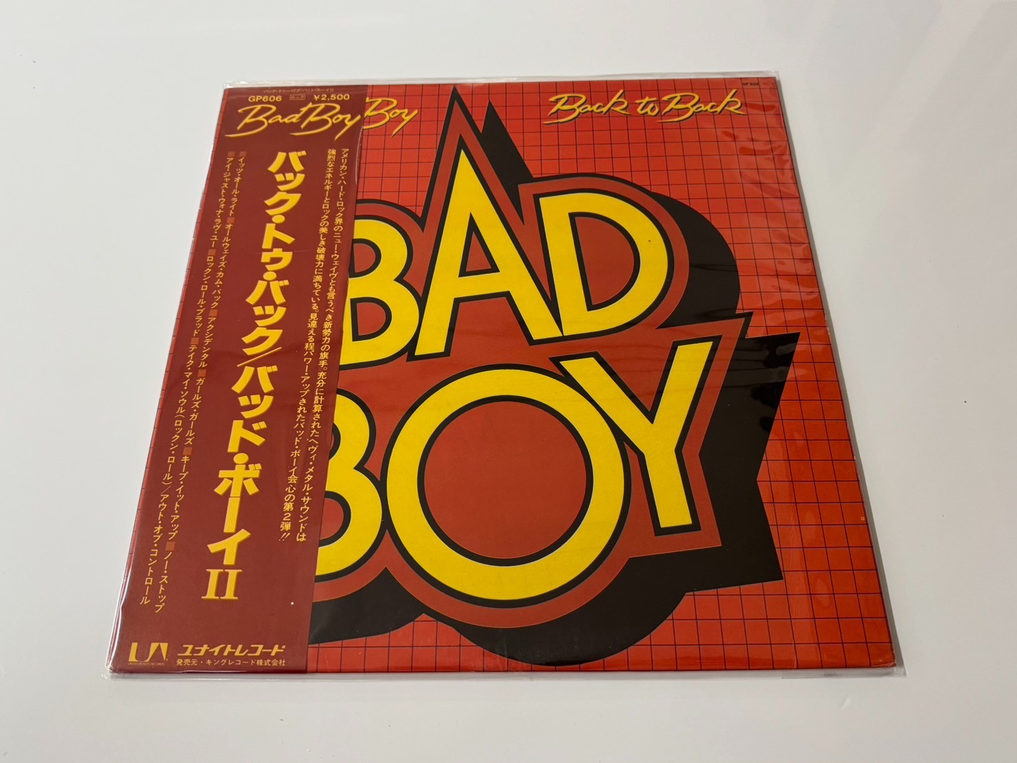 [LP] Bad Boy - Back To Back w/OBI Promo WL GP606 Japan vinyl
