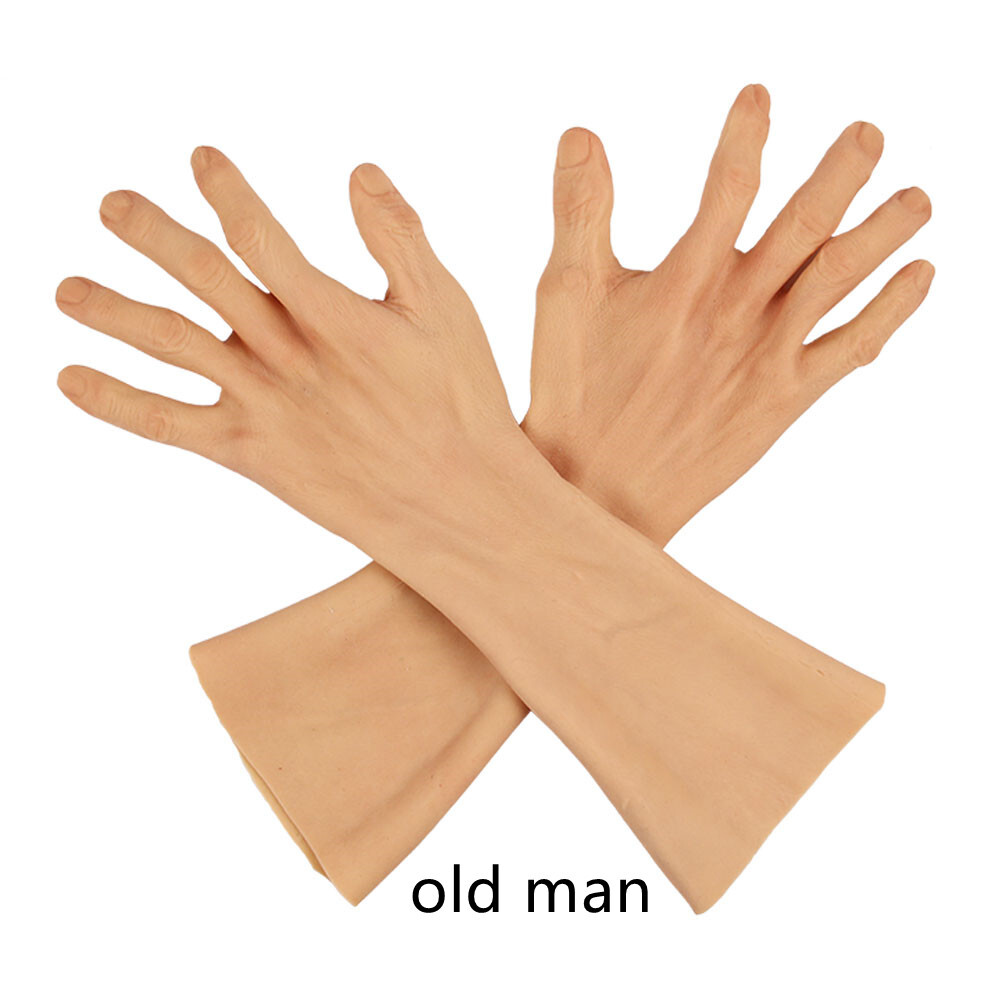 Realistic Silicone Glove Hand Skin Cover Scars Hand Sleeve Cosplay Crossdresser Realistic Silicone Glove Hand Skin Cover Scars Hand Sleeve Cosplay Crossdresser