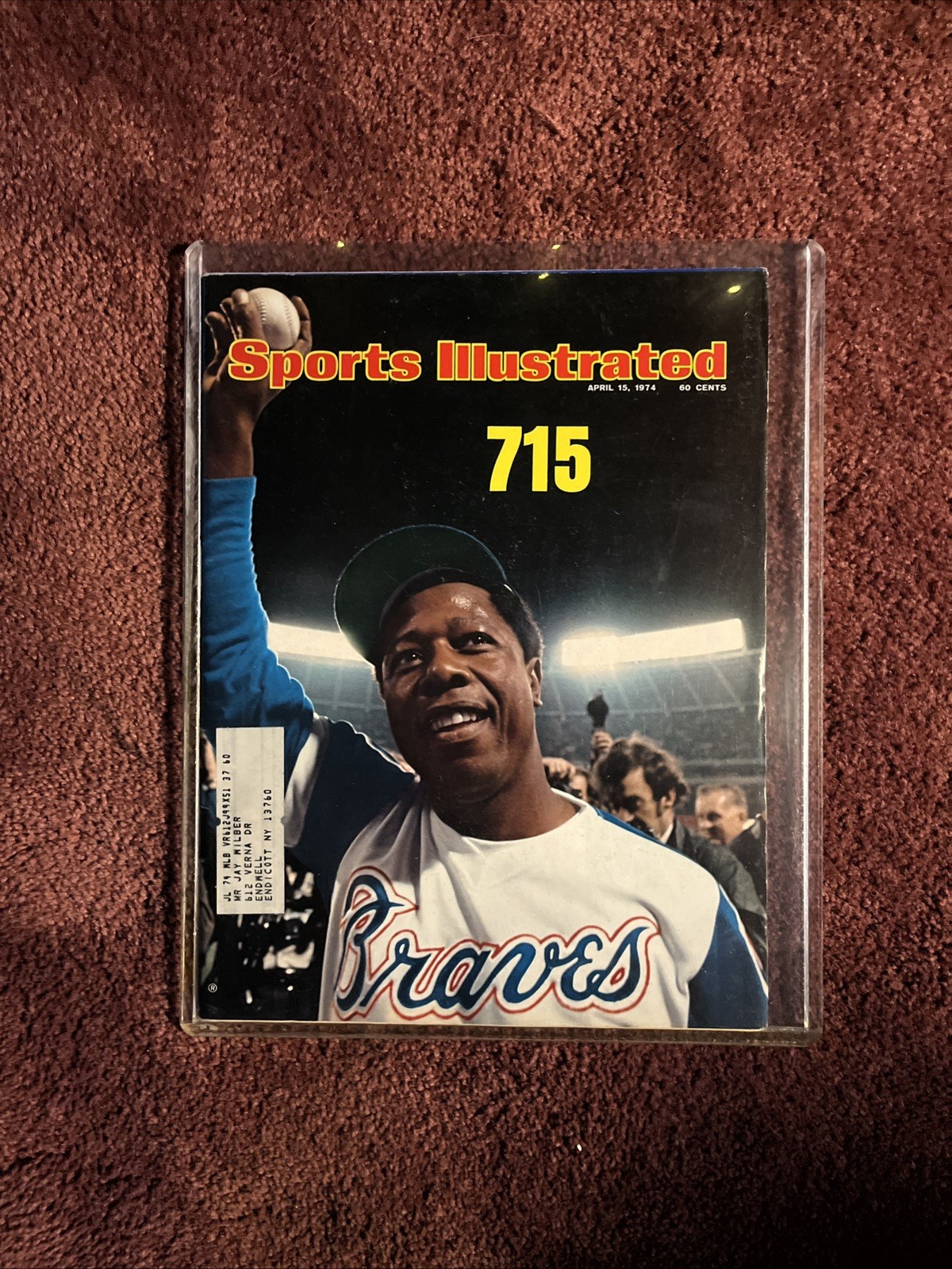 Hank Aaron HR Record 715 April 15th 1974 Sports Illustrated Magazine EXCELLENT Hank Aaron HR Record 715 April 15th 1974 Sports Illustrated Magazine EXCELLENT
