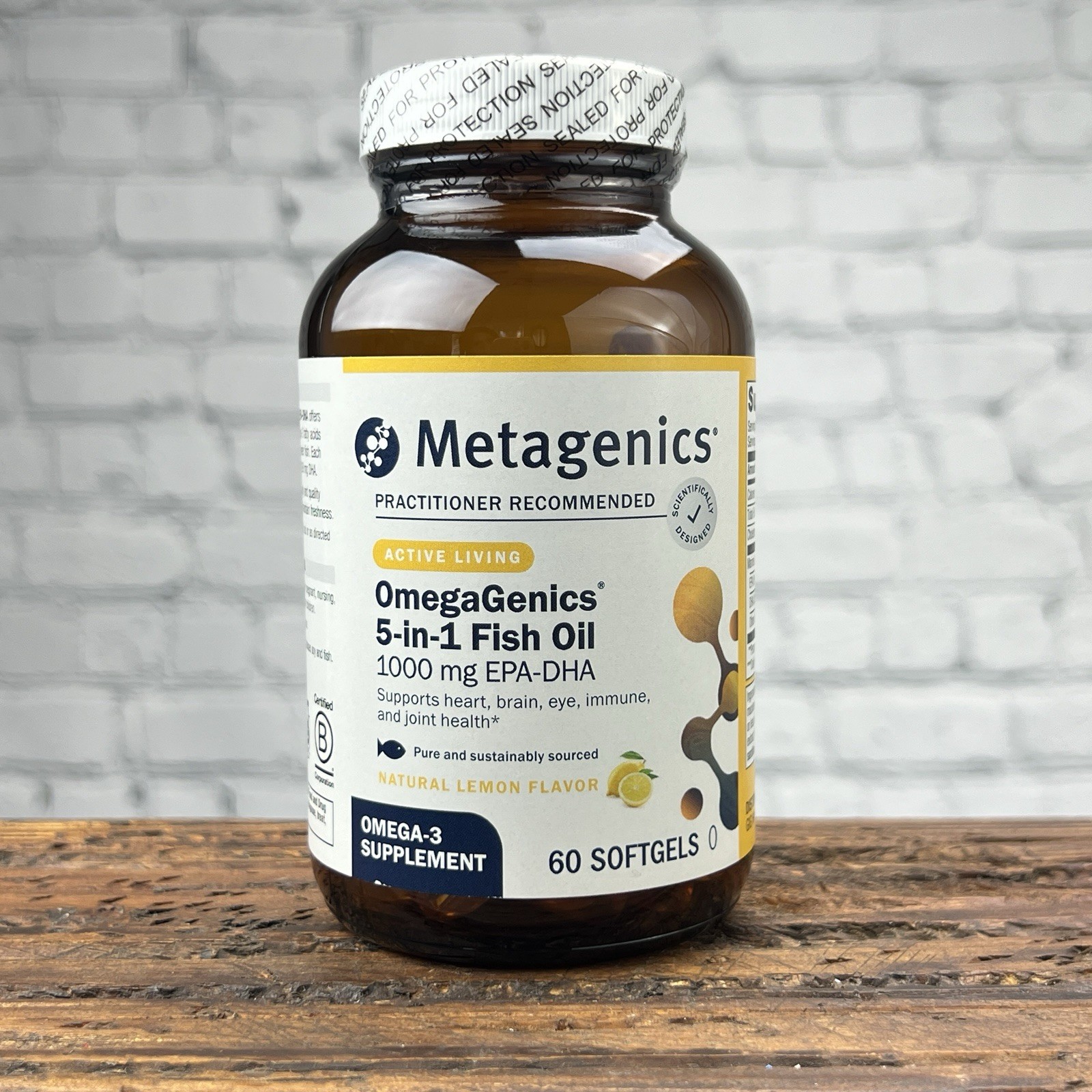 Metagenics OmegaGenics 1000 Omega-3 Fish Oil 60ct Exp: 3/28 Metagenics OmegaGenics 1000 Omega-3 Fish Oil 60ct Exp: 3/28