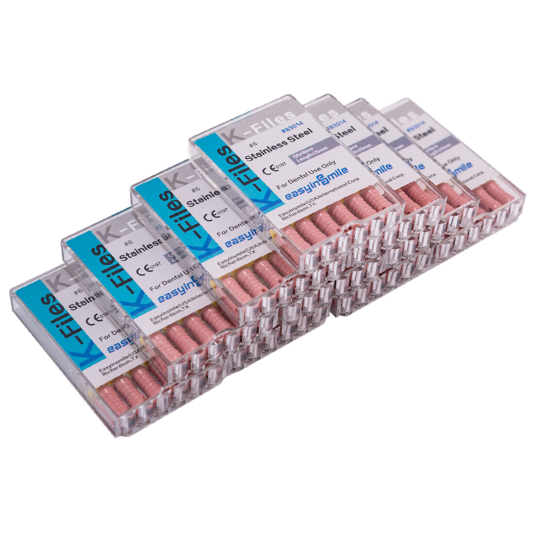 60pc Dental Endo K-files Root Canal File 25mm Hand Files Stainless Steel #6#8#10 60pc Dental Endo K-files Root Canal File 25mm Hand Files Stainless Steel #6#8#10