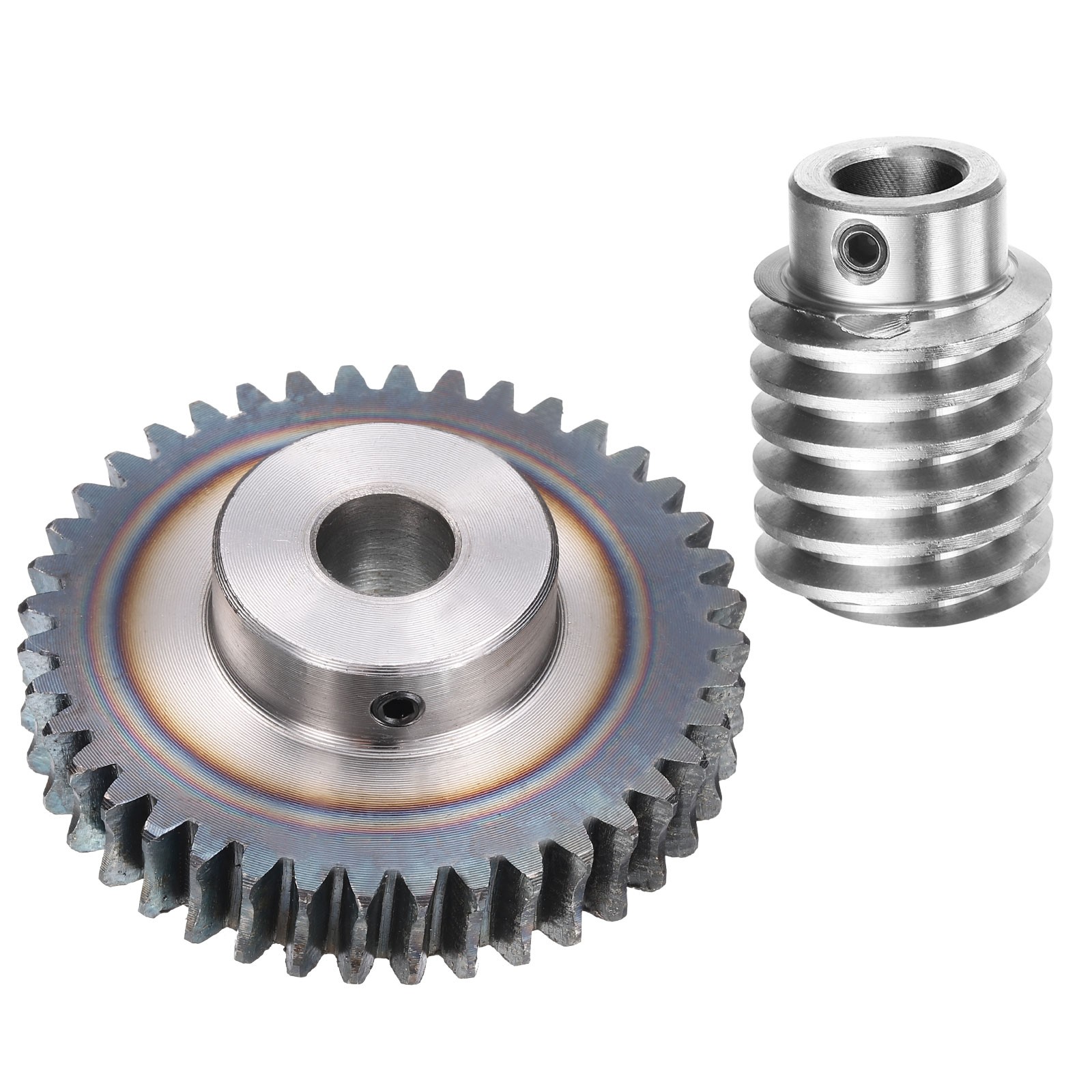 #45 Steel Worm Gear Set 40T 1.5 Module 40:1 Ratio #45 Steel Worm Gear Set 40T 1.5 Module 40:1 Ratio