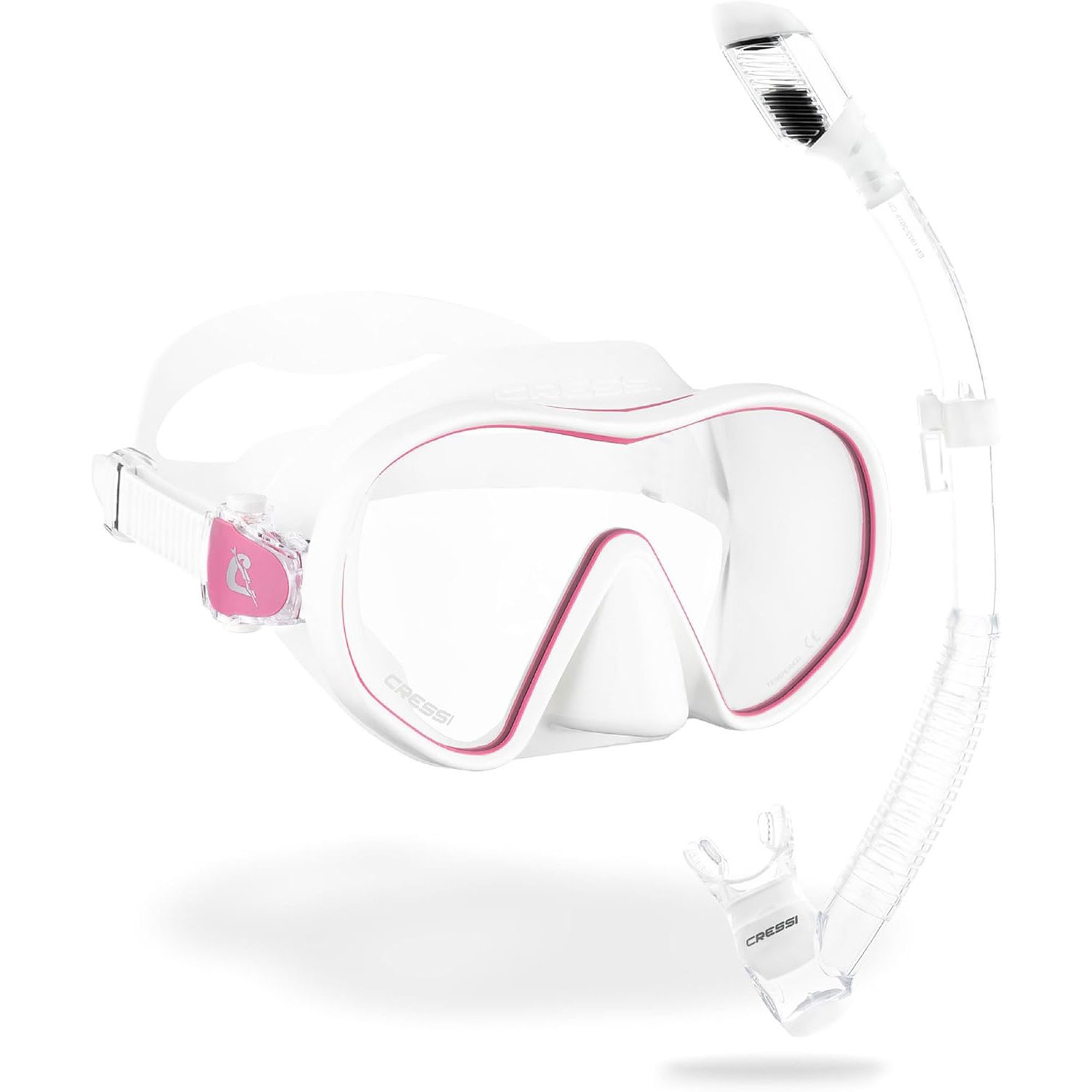 Cressi F-Dual and Supernova Dry Snorkel Combo