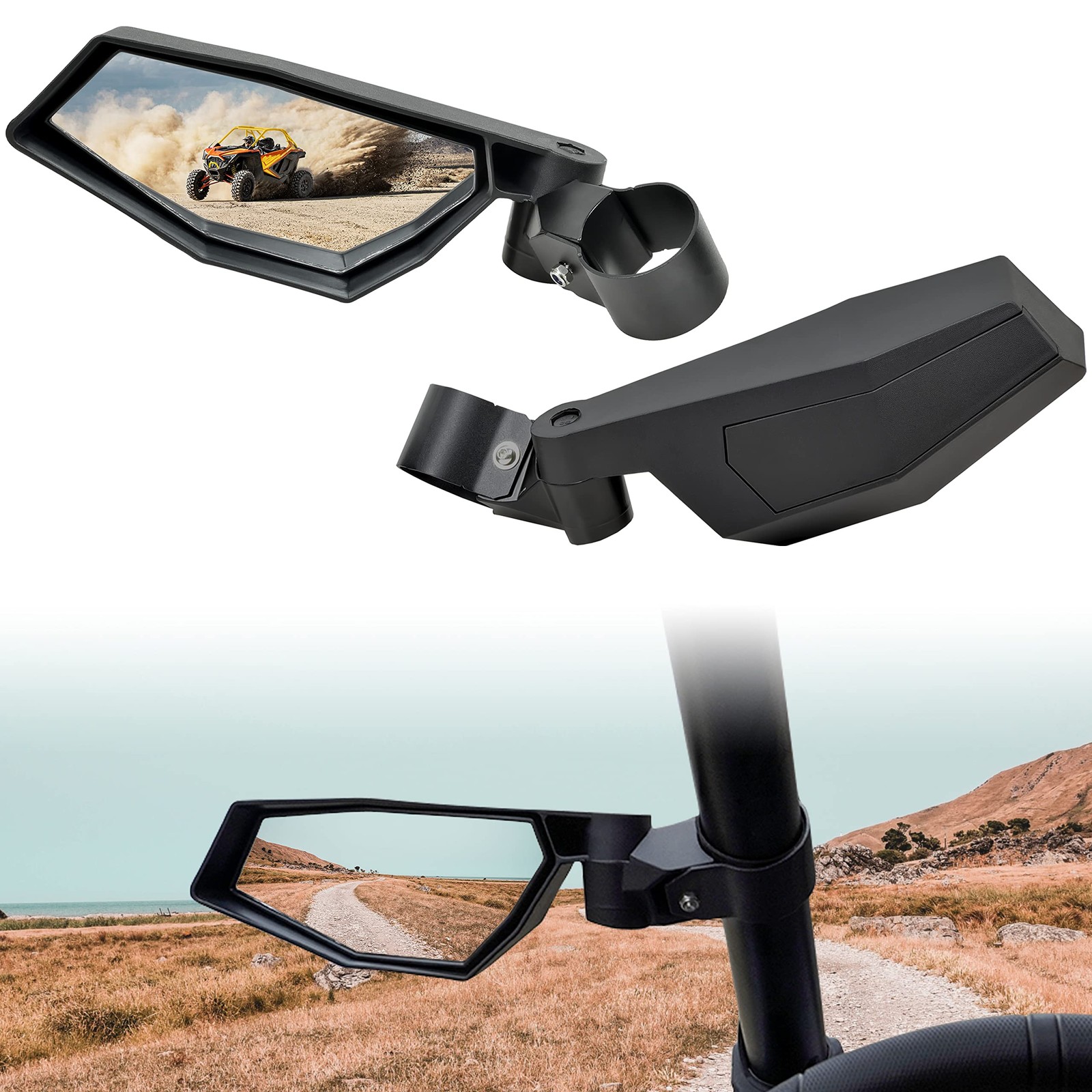 SAUTVS Side Mirrors for Polaris RZR PRO 20 cm x 41 x 14 cm, Black SAUTVS Side Mirrors for Polaris RZR PRO 20 cm x 41 x 14 cm, Black