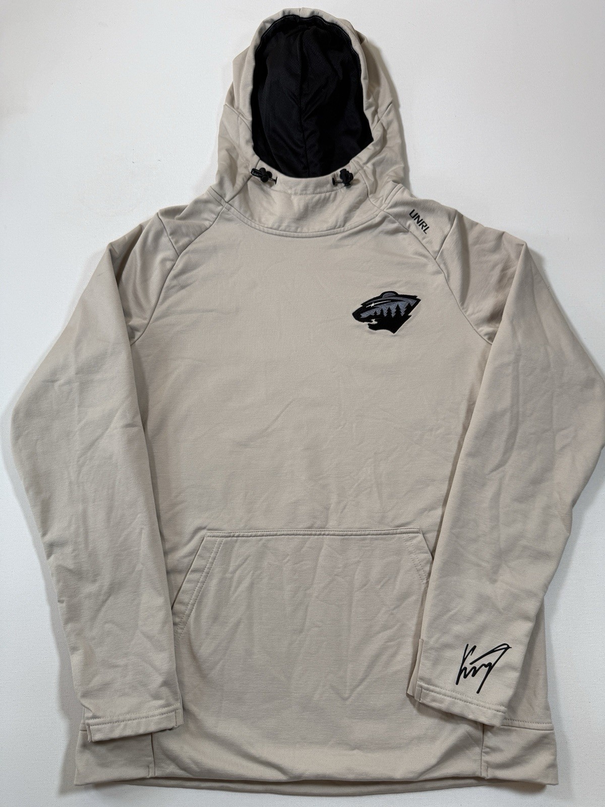 UNRL Minnesota Wild Hoodie Mens Small Beige Crossover II Kirill Kaprizov NHL UNRL Minnesota Wild Hoodie Mens Small Beige Crossover II Kirill Kaprizov NHL