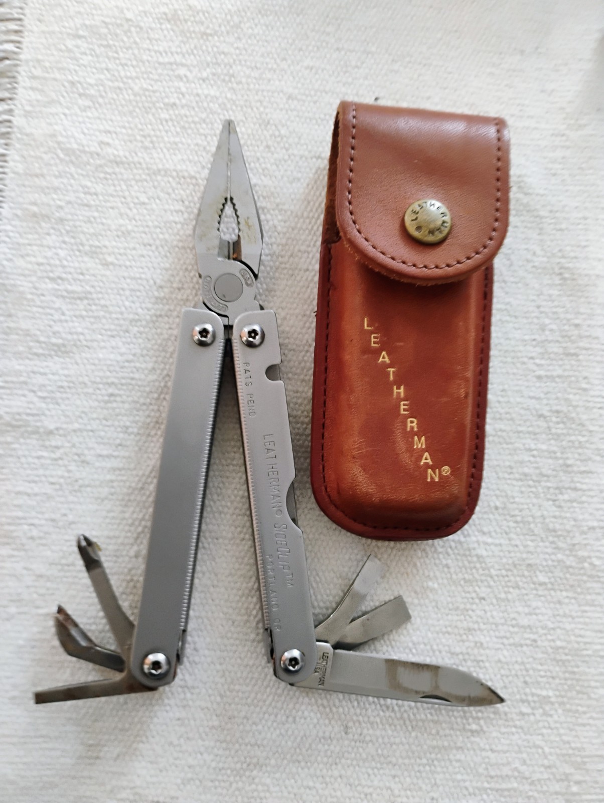 Vintage Leatherman Sideclip Multi-Tool Pocket Knife Pliers 3/98 + 4/98 dated Vintage Leatherman Sideclip Multi-Tool Pocket Knife Pliers 3/98 + 4/98 dated