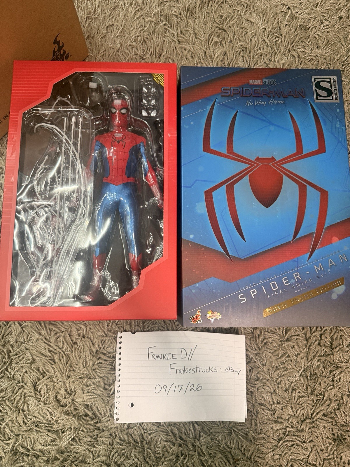 Hot Toys Spider-Man No Way Home Final Swing Suit Movie Promo Version MMS862 READ Hot Toys Spider-Man No Way Home Final Swing Suit Movie Promo Version MMS862 READ