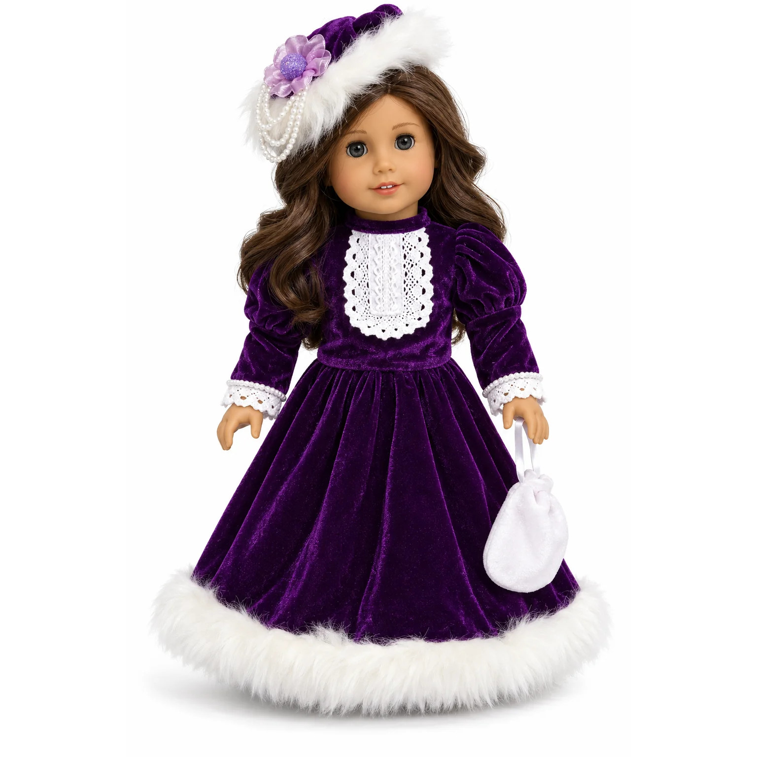 Victorian Purple Velvet Outfit 18