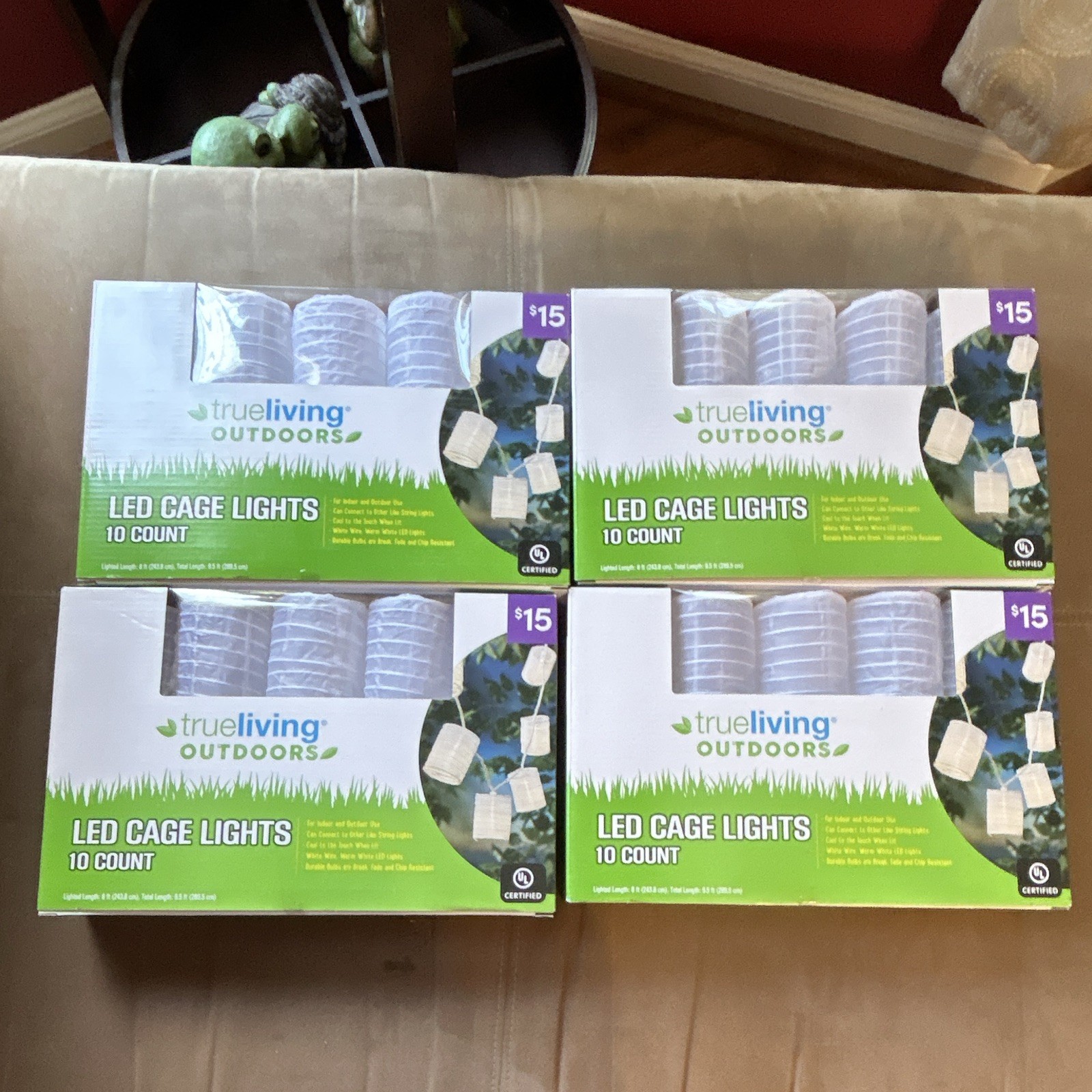 True Living Outdoors LED Warm White String Lights 10ct 9.5ft Connectable UL (4) True Living Outdoors LED Warm White String Lights 10ct 9.5ft Connectable UL (4)