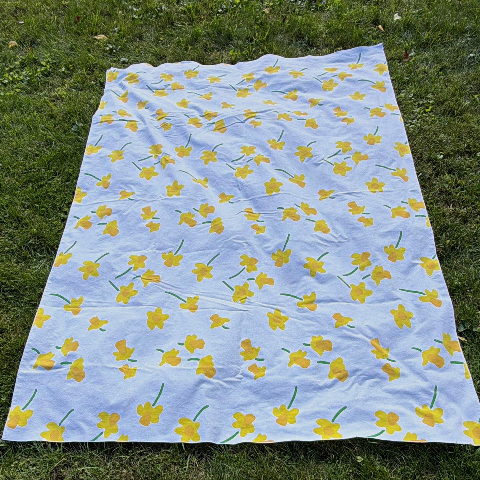 Vintage Marimekko Daffodil Tablecloth Fallani & Cohn 1970s Rare 58 x 82 Vintage Marimekko Daffodil Tablecloth Fallani & Cohn 1970s Rare 58 x 82