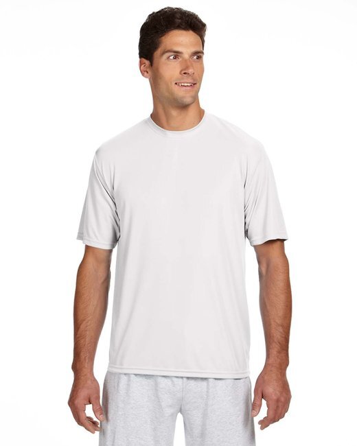 A4 N3142 Men's Polyester Cooling Performance Crew Neck Workout Running T-Shirt