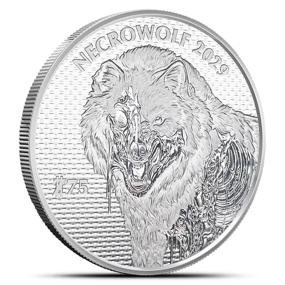 2026 - Zombucks World Necrowolf Silver 1 oz .999 Fine Silver Round - IN STOCK 2026 - Zombucks World Necrowolf Silver 1 oz .999 Fine Silver Round - IN STOCK