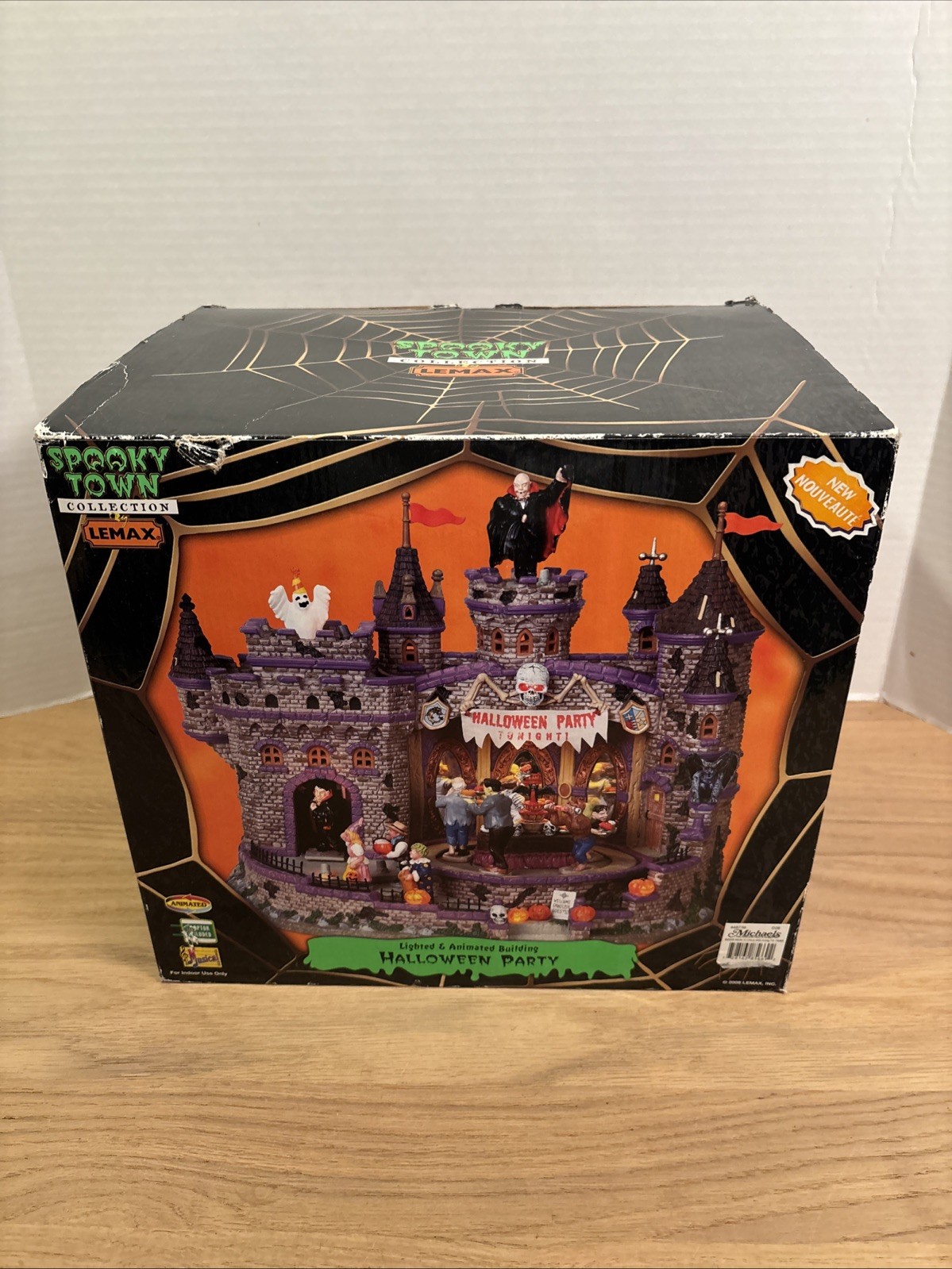 2008 Lemax Spooky Town Village Halloween Party Animated Rare - #85669 - Tested 2008 Lemax Spooky Town Village Halloween Party Animated Rare - #85669 - Tested