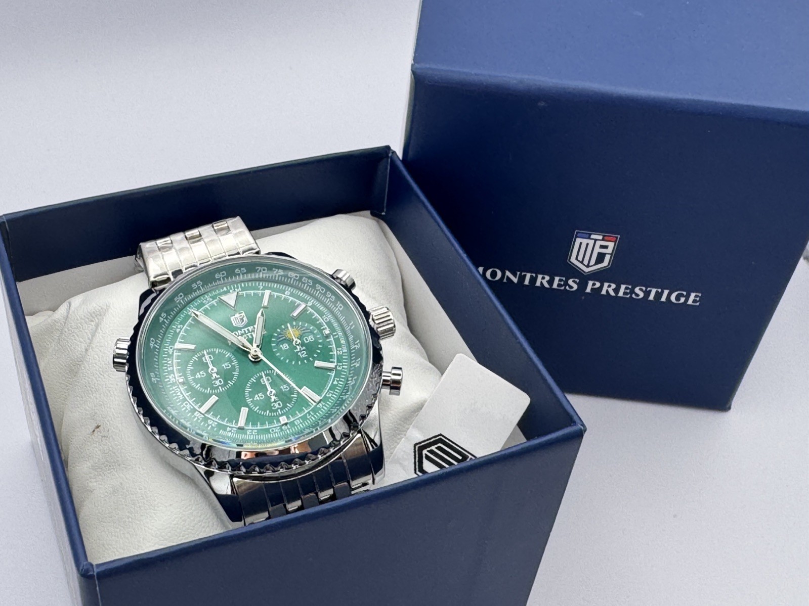 Montres Prestige x Invicta Men’s Watch | Green dial, Stainless Steel | MPW-0316 Montres Prestige x Invicta Men’s Watch | Green dial, Stainless Steel | MPW-0316