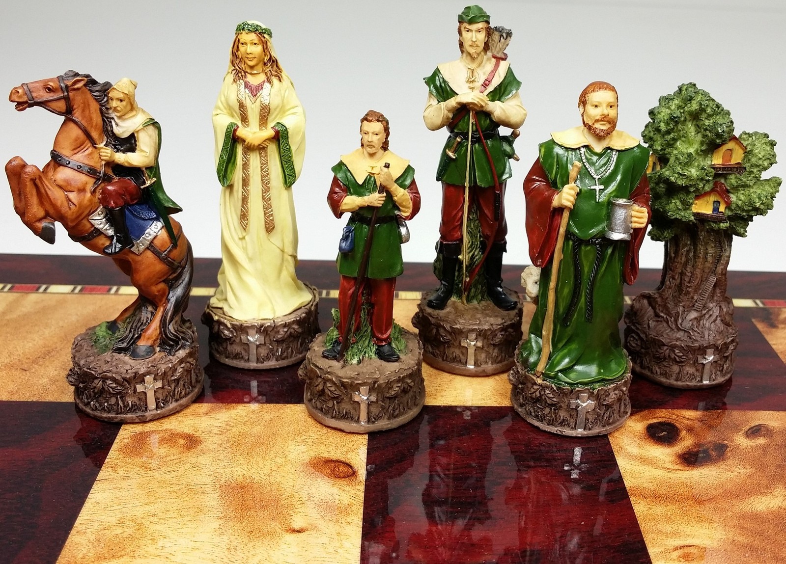 Medieval Times Robin Hood set of chess men pieces NEW - NO Board Medieval Times Robin Hood set of chess men pieces NEW - NO Board