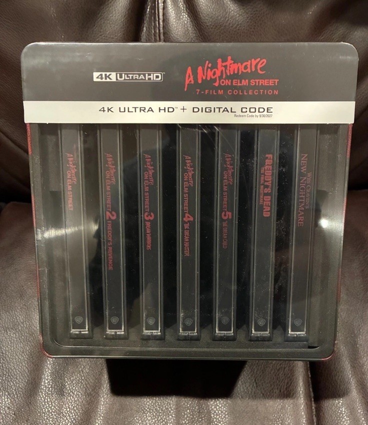 A Nightmare On Elm Street Collection 4K Steelbook Library Case IN HAND A Nightmare On Elm Street Collection 4K Steelbook Library Case IN HAND