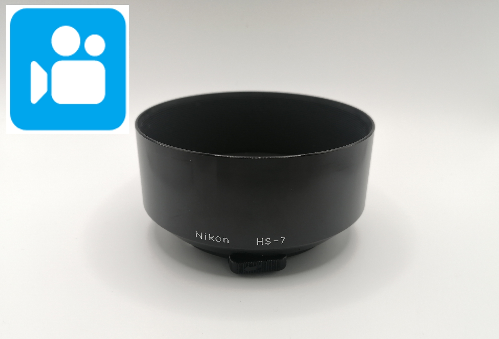 🎦VIDEO👀✨MINT✨ Nikon Metal Lens Hood HS-7 From JAPAN