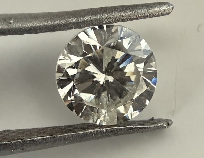 Natural Round Brilliant Loose Diamond .70ct I1 I/J LOOKS WHITE