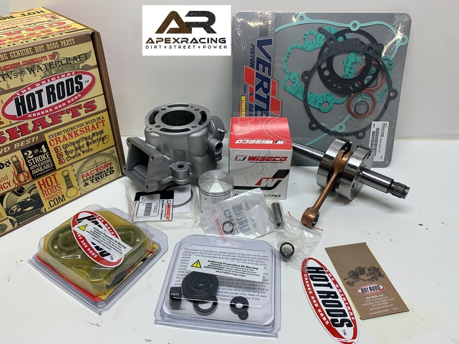 KAWASAKI KX65 ENGINE REBUILD CRANKSHAFT, PISTON, CYLINDER, GASKETS 2006-2021 KAWASAKI KX65 ENGINE REBUILD CRANKSHAFT, PISTON, CYLINDER, GASKETS 2006-2021