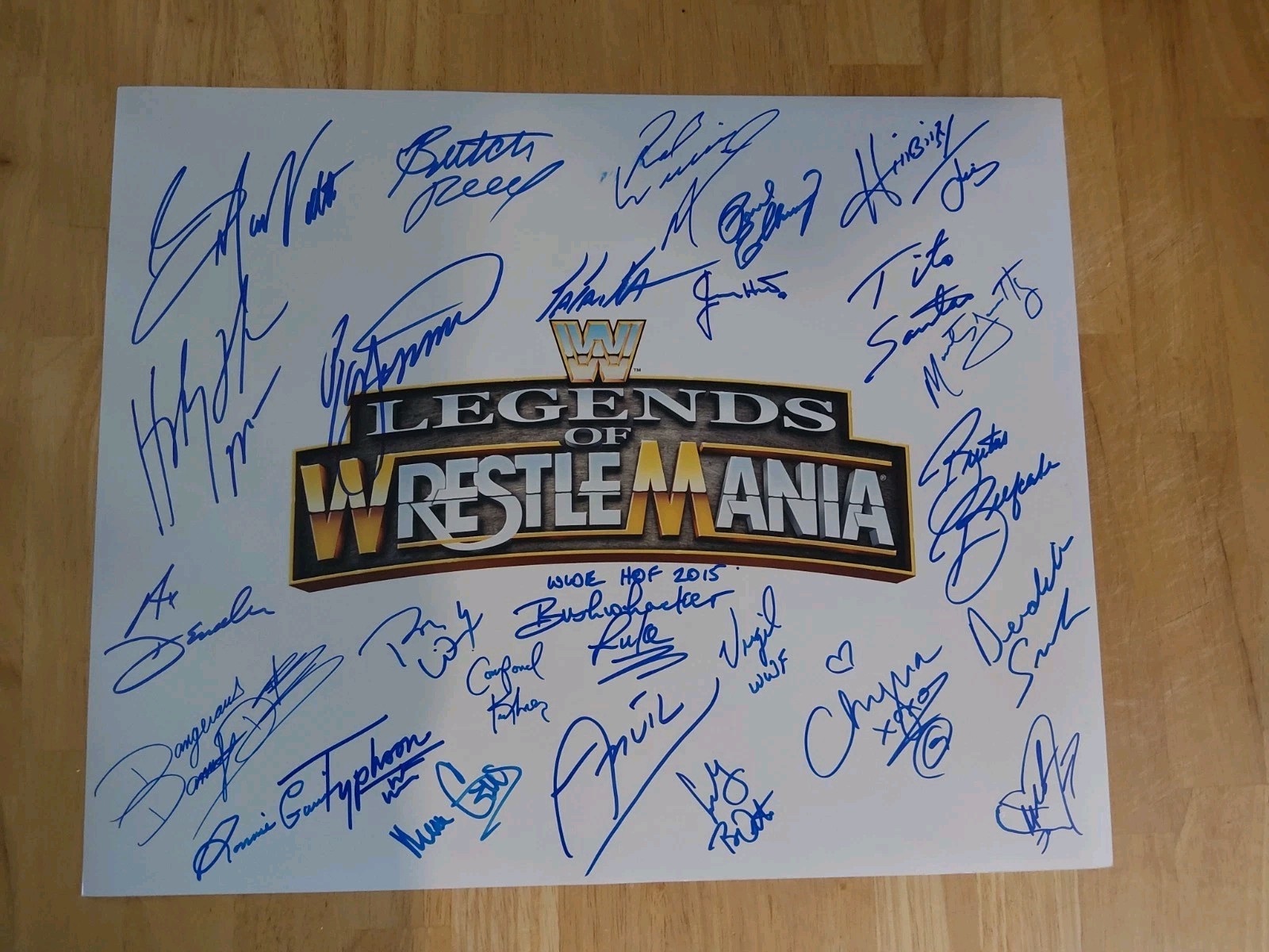 WWE WRESTLEMANIA SIGNED AUTOGRAPH 16X20 PHOTO AUTO BY 26 Chyna Animal  Mean Gene