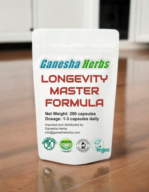 LONGEVITY MASTER ADAPTOGEN FORMULA 24 SUPER TONIC HERBS 200 CAPSULES