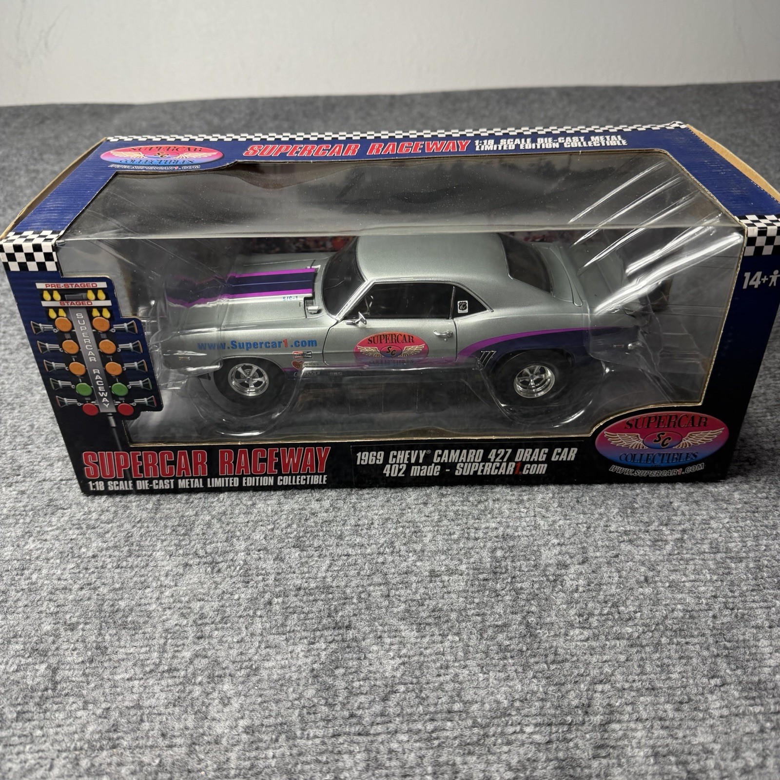 1/18 Ertl 1969 Chevy Camaro 427 Drag Car Supercar Collectibles Raceway 402 Rare 1/18 Ertl 1969 Chevy Camaro 427 Drag Car Supercar Collectibles Raceway 402 Rare