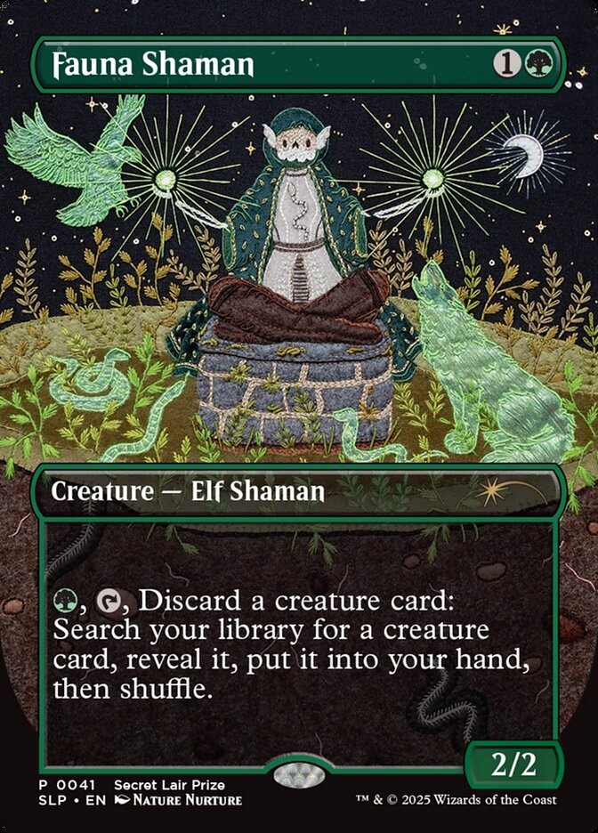 MTG Magic the Gathering Fauna Shaman (41/54) Secret Lair Showdown LP MTG Magic the Gathering Fauna Shaman (41/54) Secret Lair Showdown LP