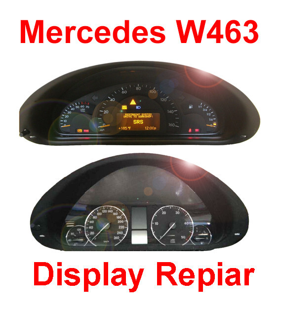 Mercedes W463 G-Class G320 G430 G500 G55 Instrument Cluster LCD Display Repair