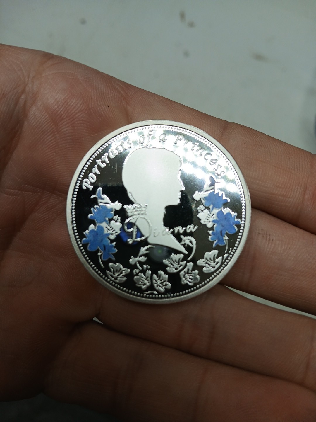 Portraits of a Princess Diana a Princess commemorative coin 2 3/4 inch Silver Cl Portraits of a Princess Diana a Princess commemorative coin 2 3/4 inch Silver Cl